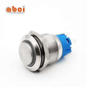 Abei-botón de encendido con luz led, interruptor de lámpara de metal, impermeable, momentáneo, 19mm, 12v, 24v - Product Image 4