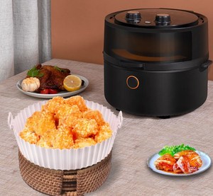 Plaque de cuisson en silicone antiadhésive de 7 pouces, résistante aux hautes températures, pour friteuse à air, cuisine domestique - Product Image 2