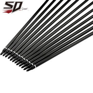 Carbonio puro vendite calde levigatura 0.204 ID fibra di vetro alberi frecce di bambù spina dorsale 150 <span class=keywords><strong>legno</strong></span> grano freccia alberi di carbonio - Product Image 6