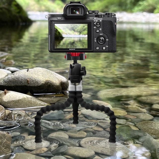 MEDALight Universal Mobile Phone Mini Tripod Octopus Style Waterproof & Shockproof Aluminum ABS for Camera Phone Folding Holder