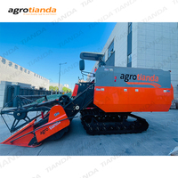 Machine de récolte de riz à haut rendement 88HP rentable 2.0 mètres 2.2 mètres largeur de coupe pour moteur de petites fermes pour le maïs