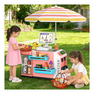 Supermercado de Juguete para Niños, Juego de Imitación con Caja Registradora, Escáner, Dinero de Juguete, Carrito de Compras, Puesto de Mercado, Juego de Roles Educativo - Product Image 5