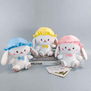 44 Model Boneka Kelinci Plushie Mainan Hewan Boneka Kelinci Klasik Bahan Mink Putih Boneka Kelinci Lembut untuk Hadiah Promosi Kelinci Paskah - Product Image 6