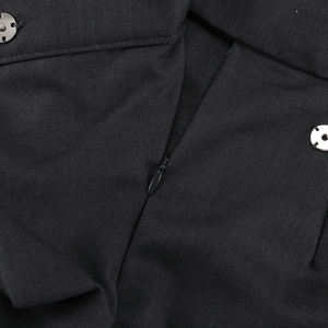 <span class=keywords><strong>Pantaloni</strong></span> Neri <span class=keywords><strong>da</strong></span> <span class=keywords><strong>Donna</strong></span> con Zip e Bottoni, Design Chic e alla Moda, Gamba Larga Avvolgente, <span class=keywords><strong>Pantaloni</strong></span> <span class=keywords><strong>da</strong></span> <span class=keywords><strong>Ufficio</strong></span> su Misura per Signore - Product Image 6