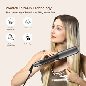 Nouvel Arrivage 2026 – Lisseur Professionnel à Vapeur Infrarouge, Fer Plat Ionique en Céramique avec Écran LCD <span class=keywords><strong>et</strong></span> PTC pour Femmes, Logo Personnalisé - Product Image 6