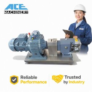ขายตรงจากโรงงาน ปั๊มโรตารี่แบบลูกบิด 0.75KW เกรดอาหาร สแตนเลส SS304 SS316L ปั๊มน้ำมันสเตนเลสแบบสามลูกบิด - Product Image 3
