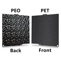 Permukaan Cetak Tahan Suhu Tinggi ELEGOO Centauri Carbon, Pelat CC Baja Pegas Magnetik PEO PET Dua Sisi Baru 260x271mm