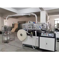Machine d'impression offset 4 couleurs en forme d'éventail pour gobelets en papier 330mm entièrement automatique et poinçonneuse pour gobelets en papier