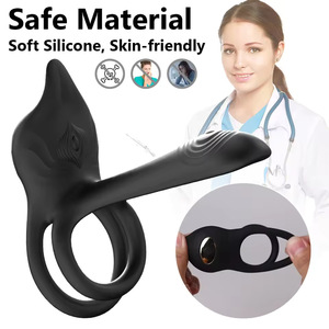 Anneau de verrouillage pour hommes Anti-tir télécommande amusant Vibration retard anneau <span class=keywords><strong>Couple</strong></span> partagé produit adulte - Product Image 5