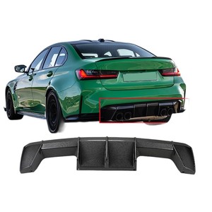 ดิฟฟิวเซอร์หลังสีดำเงาแบบใหม่ สไตล์ MP ลายคาร์บอนไฟเบอร์ สำหรับ BMW M3 M4 G80 G82 ปี 2021 2022 2023 2024 2025 - Product Image 1