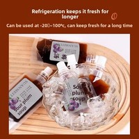 Pochettes Doypack jetables Wumei Tang avec bec verseur pour boissons, jus, lait, thé - Matériau PET/PE de qualité alimentaire - Vente directe fabricant
