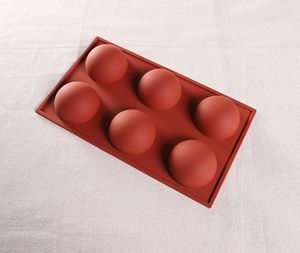 <span class=keywords><strong>Molde</strong></span> de Silicona Semicircular de 6 Cavidades <span class=keywords><strong>para</strong></span> Chocolate, Pastel, Gelatina, Pudín, Forma Redonda - Product Image 6