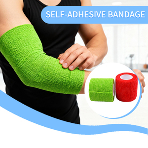 Bandage élastique pour chevaux certifié CE ISO13485, usage adulte, vente en gros, impression de logo personnalisée, bandage cohésif auto-adhésif médical - Product Image 4