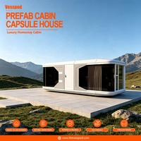 Nouvelle maison conteneur capsule en acier 2025, préfabriquée, écologique, durable, légère, chambre à coucher au design moderne, durée de vie de 30 à 40 ans