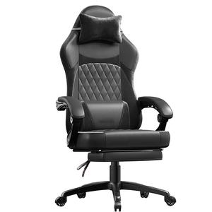 Venta directa de fábrica Scaun Gaming Stuhl reclinable Tilt-Locking Task Silla de videojuegos con reposapiés extensible para la máxima comodidad - Product Image 4