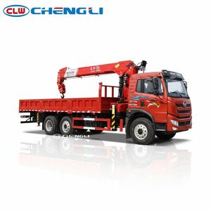 Camion grue FAW 6x2 de 10 tonnes, camion grue pour la construction et le levage de charges - Product Image 6