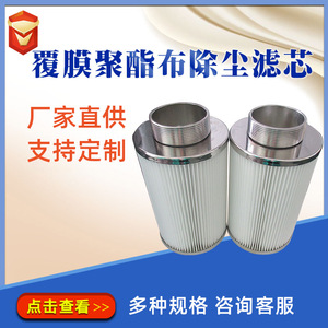 Élément filtrant de la poussière de tissu de polyester enduit de 0.3μm élément de filtre de la poussière de capuchon d'extrémité d'acier inoxydable 304 - Product Image 5