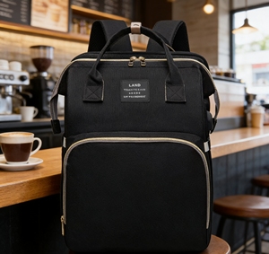 Sac à langer en EVA imperméable thermique en gros, port USB, grande capacité, portable, minimaliste, vintage, fermeture éclair pour femme - Product Image 5