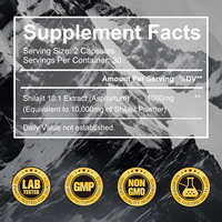 Hatmanlabs Produit Naturel Extrait de Shilajit en Poudre Gélule Naturelle Shilajit Pur de l'Himalaya Ultra Pur Capsule de Shilajit Originale