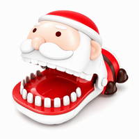Jeu de dentiste de Noël Père Noël qui mord le doigt – Jouet interactif amusant pour fêtes, pour enfants et adultes, idéal comme cadeau