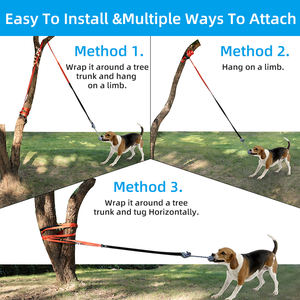 Mainan tarik anjing kuat untuk anjing besar pohon Tugger mainan anjing peralatan bermain luar ruangan <span class=keywords><strong>Tug</strong></span> <span class=keywords><strong>a</strong></span> War tali Bungee untuk hewan peliharaan - Product Image 6