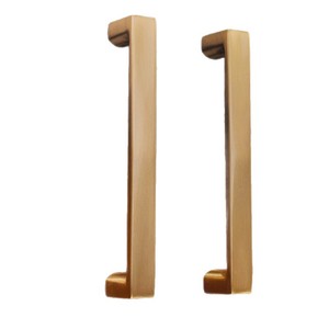 Brass Cabinet Door Handles Bar Shape Minimalist Design Durable For Wardrobe Drawer Shoe Cabinet Modular Installation - Product Image 5