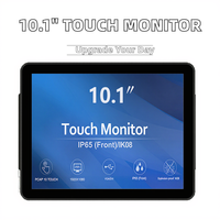 Untuk Monitor Layar Sentuh Kapasitif PCAP Industri Open Frame 10.1 inci 10 Titik Sentuh Baru dengan Resolusi 1280x800, USB Serial DVI