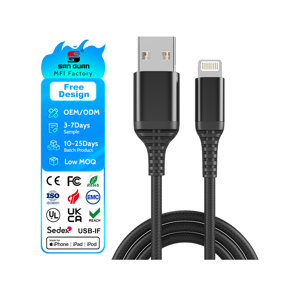 High Grade Cheap Price Fast Charger Usb to L Cable for Apple iPhone 14/13/12/11 Pro Max/SE/XS/XR/8 Plus & More · image 1