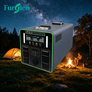 Furuien 1500W 60/80Ah Lithium Ion Portable Power Station <b>Solar</b> Car Pure Sine Wave MPPT Controller Type-C Flashlight FU-Pure Sine - Product Image 4