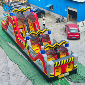 Commercial <strong>Inflatable</strong> Challenge Games Jumping Castle <strong>Jungle</strong> <strong>Slide</strong> <strong>Combo</strong> Obstacle Course With Equipment for Kids and Adults - Product Image 1
