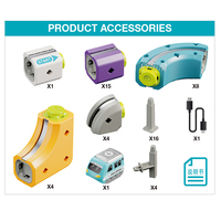Nouveauté : Jouet de train DIY, voie magique, cube de piste, kits de construction, pistes à gravité, ensemble de train électrique pour enfants