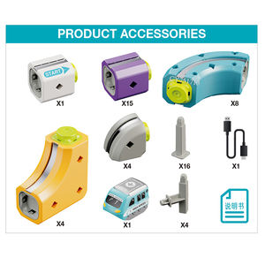 Nieuwe aanwinst DIY Trein Speelgoedauto Spoorbaan Flexibele Spoorbaan Bouwsets Zwaartekracht Sporen Speelgoed Elektrische Treinset voor Kinderen - Product Image 5