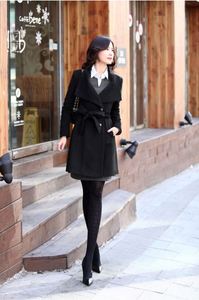 Abrigo de Cachemira para Mujer, Cárdigan Largo y Delgado de Otoño, Abrigos Largos de Invierno para Mujer, Abrigo Femenino Grueso y Cálido - Product Image 4