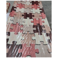 Beautiful Floral Puzzle Pattern Linoleum Flooring Rolls 0.35MM Thick PVC Vinyl for Indoor Home Covering Low Price