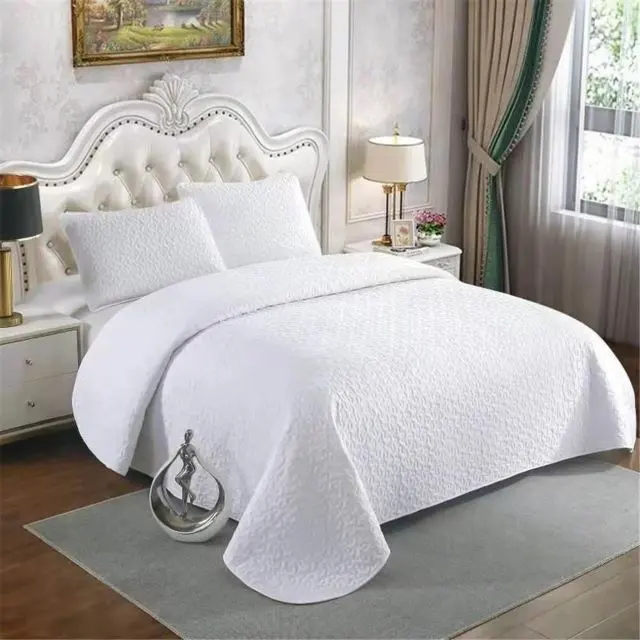 Housse de lit matelassée Amazon Europe et états-unis, ensemble de trois pièces, couvre-lit croisé du tissu domestique, taie d'oreiller