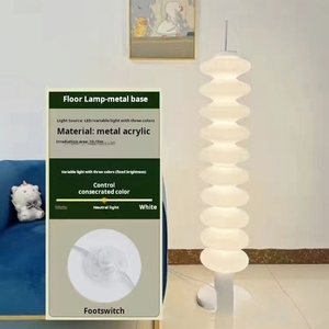 مصباح أرضي فاخر حديث بتصميم بسيط على شكل قرع، فائق السطوع بطيف كامل لحماية العين، مناسب للفنادق والفيلات وغرف المعيشة - Product Image 6