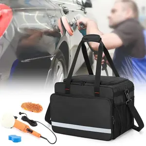 Large Vehicle Wash Tools Storage Bag Trunk Organizer Care Box Reflective Car Detailing Kit Bag