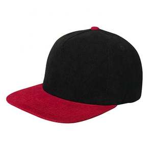 Casquettes Snapback en velours côtelé à deux tons, à visière plate, pour le sport en plein air, OEM ODM, personnalisables - Product Image 2