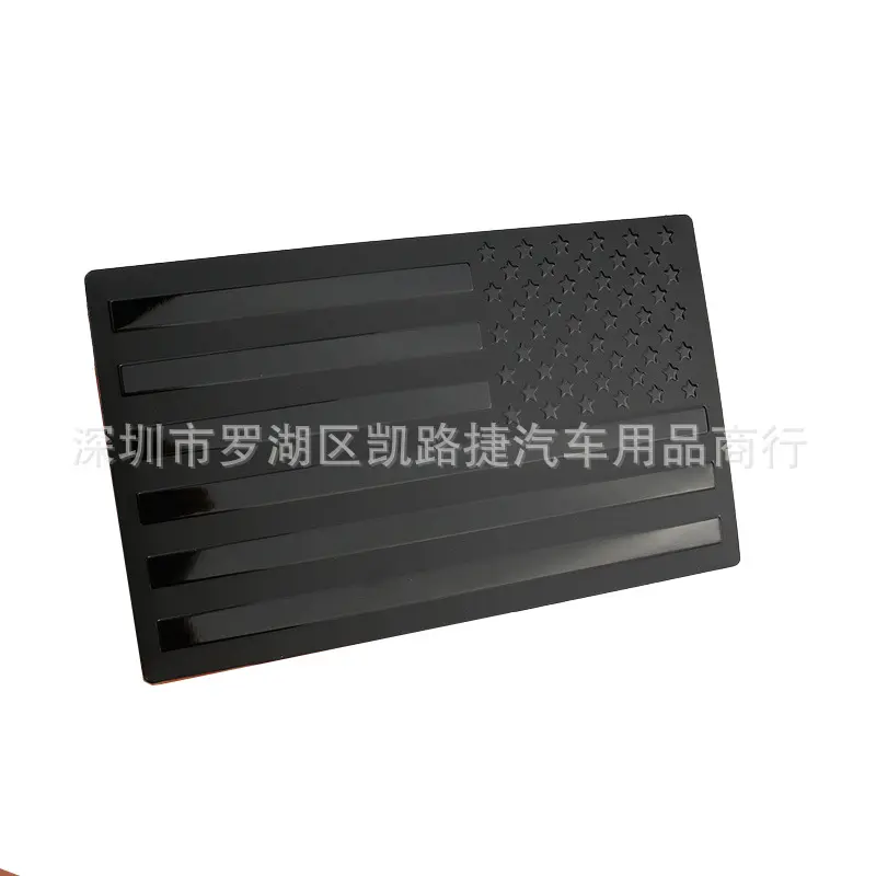 3D metallo bandiera americana emblema decalcomania nero bandiera americana decalcomania per auto camion o SUV 5 "x 3" nero opaco adesivo auto
