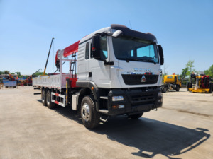 12tons Straight Boom <b>Truck</b> Mounted Crane with Telescopic Boom Crane for Urban Cargo Loading and Construction Delivery - Product Image 3