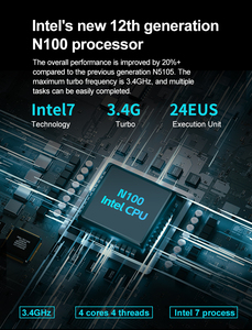 Mini PC N100 Mini PC DDR4 M.2 NVMe dp Máy tính để bàn máy tính PC nhà máy - Product Image 6