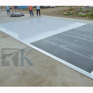 High glossy <b>white</b> wood dance floor portable outdoor dance floor for party - Product Image 1