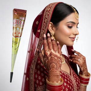 Mehandi Alta Liquide Rouge Prêt à l'emploi pour les Pieds et les Mains, Idéal pour les Mariages, les Fêtes et les Usages Culturels, Fabriqué en Inde - Product Image 1