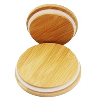 Couvercles de bocaux Mason en bambou personnalisés Couvercles de bocaux réutilisables en bambou pour bocaux Mason pour la maison Cuisine Couvercle de tasse en bambou