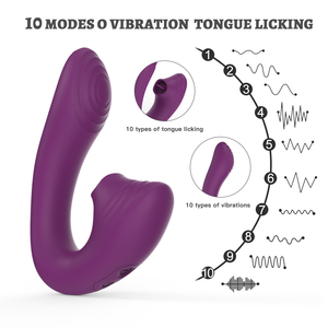 Love Groothandel Clitoris G Spot Tong Likken Vibrator Vagina 2in1 Seksspeeltjes Vibrator Voor Vrouwen - Product Image 2