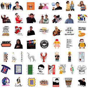 50Pcs Cool Fashion Friends Classic TV Show Graffiti Stickers per regalo Car Laptop Bottle Vinyl Logo <span class=keywords><strong>Sticker</strong></span> - Product Image 3