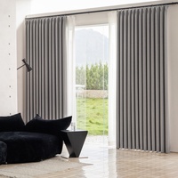 SA0367 Rideaux occultants en coton et lin double face de couleur gris foncé haut de gamme pour la décoration de la pièce