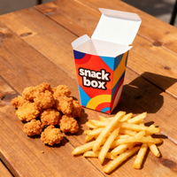 Cajas Personalizadas para Pollo Frito, Diseño Impreso, Cajas Pequeñas para Llevar, Gran Capacidad, Empaques para Pollo Frito