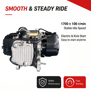 מנוע J16 150CC, 4 פעימות, צילינדר יחיד, קירור אוויר, הנעה באמצעות רצועה CVT, התנעה חשמלית ובעיטה, מארז תחתון קצר - Product Image 2