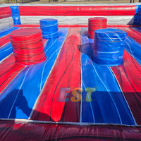 Combattre l'arène gonflable sport interactif gladiateur Duel arène jeu de joutes gonflable bâton de combat gonflable pour adultes